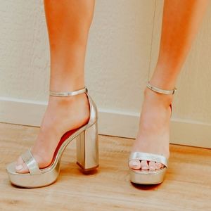 Arrabella Silver Platform Ankle